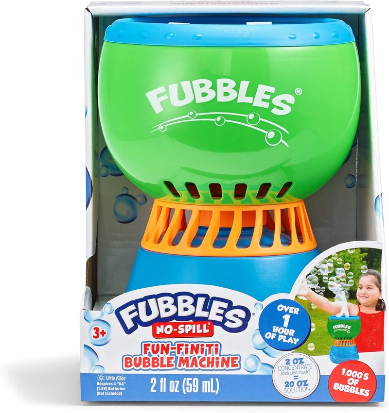 FUBBLES Little Kids Fubbles No-Spill Fun-Finiti Bubble Machine Active Play for Ages 3 to 8 - Image 2